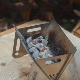 Portátil ao ar livre Folding Card Fogão, aço inoxidável Incinerador, Churrasco Lenha Fogão, Camping Suprimentos, Fogão a Carvão - Image 4