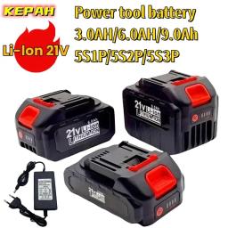 Bateria recarregável de íon de lítio 21V 3000mAh, 6000mAh, 9000mAh, 5S1P, 5S2P, 5S3P, bateria de íon de lítio de carregamento rápido - Image 1