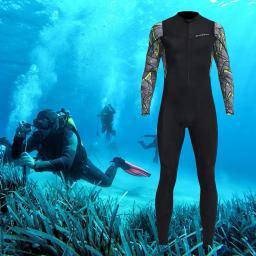 Homens Mergulho Terno À Prova Fria Protetor Solar Snorkeling Surf Swimsuit com Zíper Elástico Anti-scratch Respirável Outdoor Acessórios - Image 1