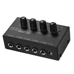 4 Channel Audio Mixer Mini Equalizador Equipamento De Gravação De Música Digital DJ Console para Pequenos Clubes Outdoor Guitarras Domésticas Teclados - Image 5