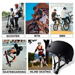 Capacete de skate ajustável para adultos e crianças, capacete de ciclismo, ventilação resistente, scooter multiesportivo, patinação no gelo, patins, adolescente - Image 5