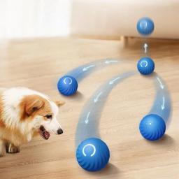 Bola de brinquedo para cachorro inteligente, brinquedo eletrônico interativo para animais de estimação, bola móvel, usb, movimento automático, saltando para filhotes, presente de aniversário, produto para gatos - Image 2