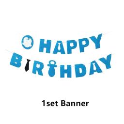 Balões de látex do bebê bossed folha de balões feliz aniversário banner decoração de festa menino dos desenhos animados bolo topper crianças brinquedo bola de ar - Image 2