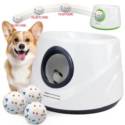 Máquina automática de buscar bolas para cães, lançador de bolas para cães pequenos e médios, 3 dimensões de lançamento, lançador de bolas para brinquedos para cães - Image 1