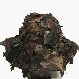 Novo efeito de camuflagem 3d folhas casual secagem rápida caça chapéu poliéster esporte ao ar livre tático tampa plana proteção solar boonie - Image 5