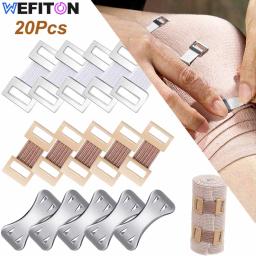 Apenas clipes de bandagem elástica, Fechos de metal Wrap Stretch, Prendedor substituível do envoltório, Vários tipos de ataduras, 20pcs - Image 1