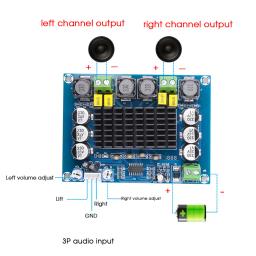 Placa de Amplificador de Áudio Digital de Alta Potência, DIY, Canal Duplo, Estéreo, Alto-falante, Música, 120W + 120W - Image 5