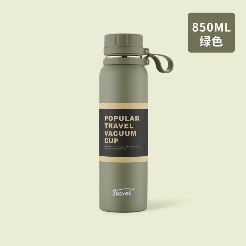 650ml 850ml 1100ml garrafa térmica dupla esporte de aço inoxidável vácuo balão de escalada ao ar livre fitness garrafa térmica copo de isolamento de chá - Image 1