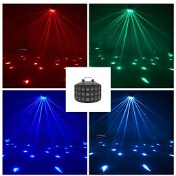 Controle remoto dmx rgbw led strobe laser disco dj feixe ponto efeito de iluminação palco festa dança clube casamento borboleta luz - Image 6