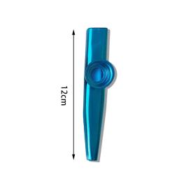 Lightweight Metal Kazoo Flauta para iniciantes, portáteis, amantes da música, instrumento de sopro, design simples, Kazoos, 1-10pcs - Image 6