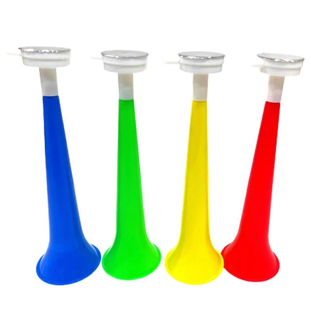 Chifres de Plástico Trompete para Crianças - Acessórios de Cheerleading para Fãs de Futebol, 1 Unidade