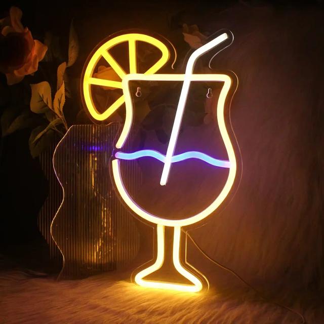 Bar de Cervejas Ineonlife com Sinalização em LED Neon - Decoração de Parede para Coquetéis, Clubes, Casas e Festas