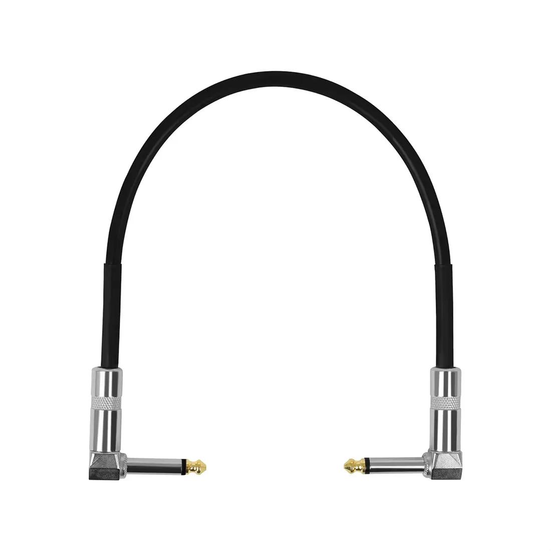 Pedal de Efeitos de Guitarra, Patch Cord Instrumentos, Fio de Efeito Guitarra Elétrica 6,35, Cabeça de Metal, Acessório 15 cm, 30 cm, 50cm - Image 1