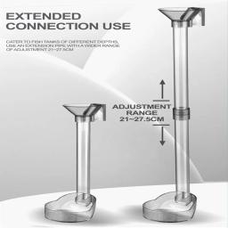 Aquário peixe alimentador tubo kit multifuncional grande capacidade dispensador de alimentos para aquário tanque de peixes - Image 6