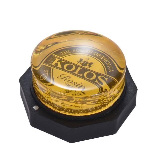 Colofonia Transparente Arredondado Rosin Amarelo para Violino, Viola, Violoncelo - Alta Classe, Baixa Poeira