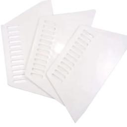 Raspador De Plástico Trapezoidal, Putty Board Rasping Tool, Raspador Fino, Decoração Do Painel De Parede, Ferramentas De Construção, Ferramentas Manuais, 3Pcs - Image 4