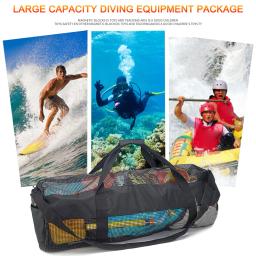 Mesh Dive Duffel Bag, Travel Duffle, Dry Bag, Detém Barbatanas de Máscara, Snorkel, Saco De Armazenamento Para Mergulho, Equipamento De Equipamento De Mergulho - Image 2