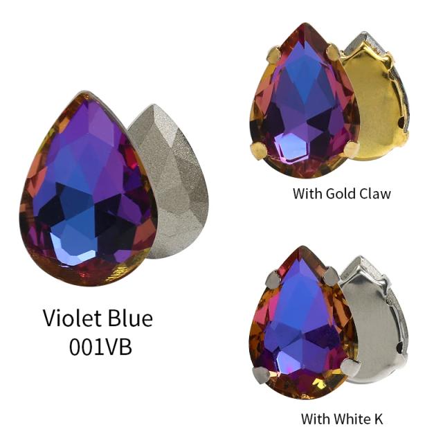 Gotas de Cristal de Glitter: Strass de Vidro para Artesanato e Acessórios de Vestido DIY