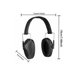 Protetor auricular para tiro e caça, Earmuffs, redução de ruído, proteção auditiva, à prova de som, tático - Image 3