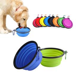 Tigela de Silicone Dobrável para Pet Dog, Viagem ao ar livre, Recipiente De Alimento De Cachorro Portátil, Alimentador De Cachorro, Tigelas De Cachorro, 350ml - Image 1