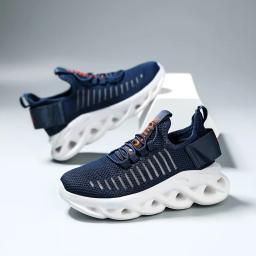 Sapatos de corrida respiráveis para crianças, Tênis vermelhos, Sapatos esportivos para crianças, Meninos Blade Shoes, Primavera e Verão, Venda quente, 2024 - Image 4
