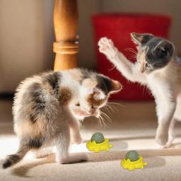 Bolas de parede Catnip para gatos, Forma de abelha, Brinquedo de mordida de gato, Lambendo bola de rolo - Image 3