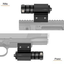 Tático mini ponto verde vermelho mira laser rifle pistola tiro riflescope vista com picatinny ferroviário montar acessórios de caça - Image 4