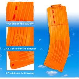 1/3 pçs laranja 15 dardos curvo revista substituição banana curvado clipe de recarga rápida compatível para nerf elite dardos arma de brinquedo - Image 4