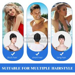 Austto unissex adulto silicone touca de natação à prova dwaterproof água chapéu antiderrapante boné de piscina feminino masculino - Image 6