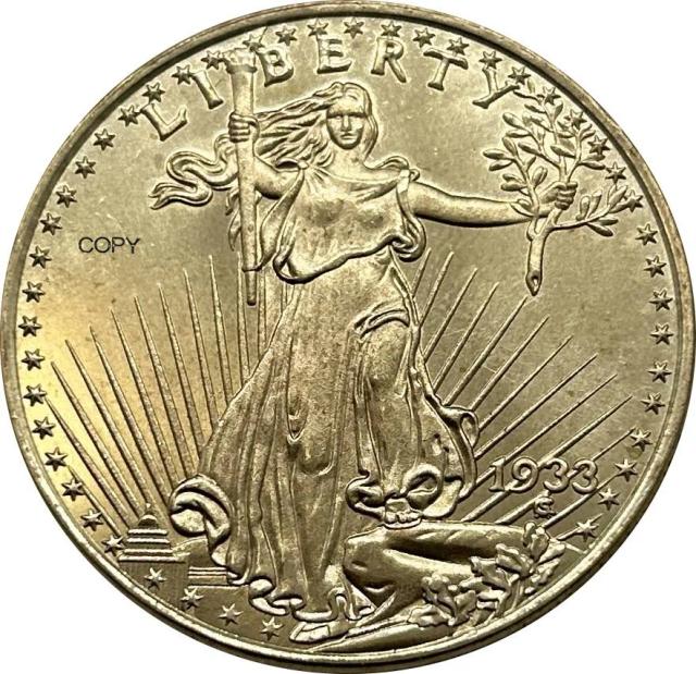 Liberty 1933: Moeda de 20 Dólares Saint Gaudens Double Eagle em Ouro dos Estados Unidos