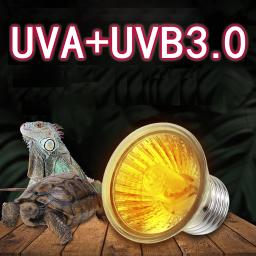 Réptil Lâmpada, UVA + UVB 3.0, luz UV, lâmpada de aquecimento, anfíbios, lagartos, controlador de temperatura, Turtle Basking, 1pc - Image 1