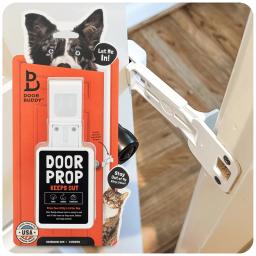 Quadro retrátil de plástico portátil para animais de estimação Rolha de porta, mantendo gatos fora da porta - Image 1