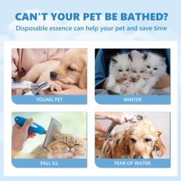 Pet Shampoo Seco Sabonete De Cabelo De Gato Alívio De Coceira Limpeza Sem Banho Assassino De ácaros De Pulga Desodorizante Antibacteriano Líquido De Remoção De Odor De Cão - Image 4