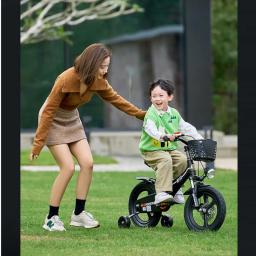 Bicicleta para sempre para crianças de 3 a 6 a 12 anos, bicicleta para meninos e meninas, carrinho médio e grande, leve com rodas auxiliares - Image 6