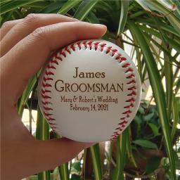 1pc personalizado feito à mão bolas de beisebol nunca duvidar presente para filho neto personalizado bolas de beisebol presentes bastões softball gravado - Image 3