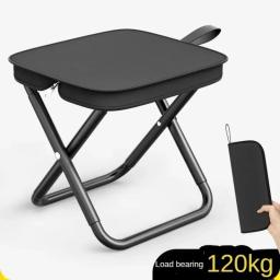 Cadeiras dobráveis ao ar livre portáteis e multifuncionais, pequenas fezes de viagem, ultra leves, piquenique, camping, pesca - Image 1