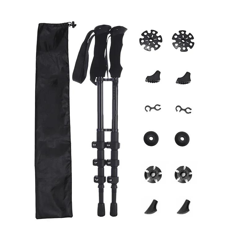 Nordic Walking Trekking Poles, Hiking Sticks, Alpenstock ajustável, anti-choque, esportes ao ar livre, homens e mulheres Montanhas - Image 1