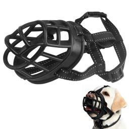 Focinho de silicone macio para cachorro, cesta respirável, focinhos para cães pequenos, médios, grandes e x-grandes, cachorrinho, evita latidos, capa de boca para cachorro - Image 1