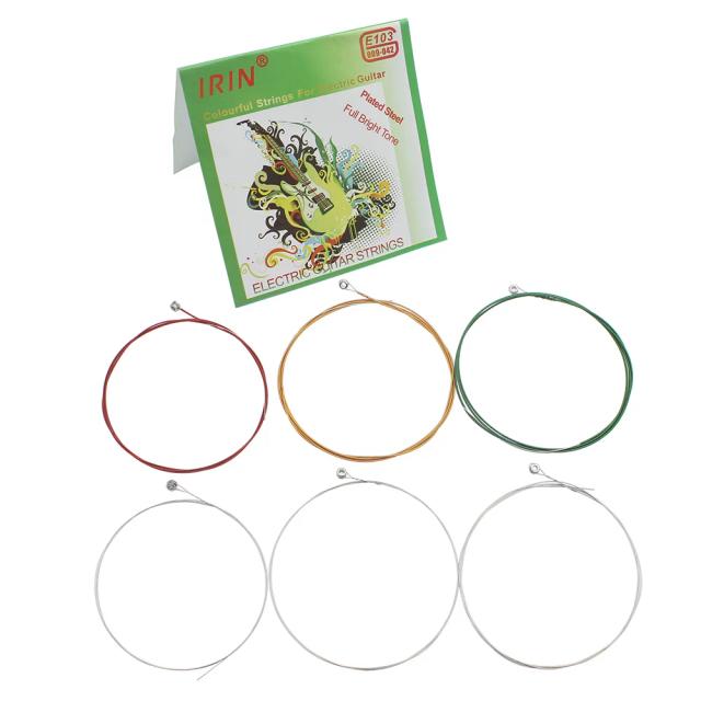 Conjunto de 6 Cordas para Guitarra Elétrica em Liga de Níquel e Prata com Embalagem Individualizada