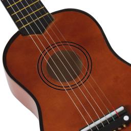 6 cordas pequeno baixo acústico guitarra instrumentos musicais com picaretas basswood ukulele para crianças crianças jogando brinquedo de aprendizagem presente - Image 3