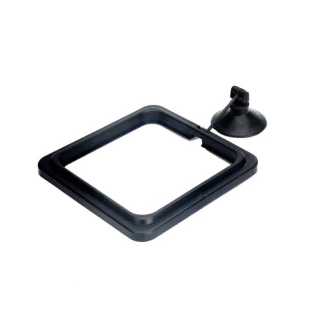 Alimentador de Aquário Quadrado Preto para Peixes Tropicais com Camada Única de Comida