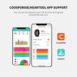 COOSPO HW9 Braçadeira Monitor de Freqüência Cardíaca com Zonas HR/Calorias Sensor HRM para Ciclismo Fitness BLE5.0 ANT + para Peloton,Zwift,Wahoo - Image 3