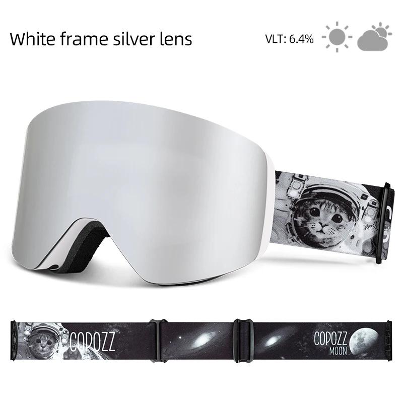 Copozz profissional óculos de esqui de inverno magnético mudança rápida camadas duplas anti-nevoeiro óculos de snowboard das mulheres dos homens equipamentos de esqui - Image 1