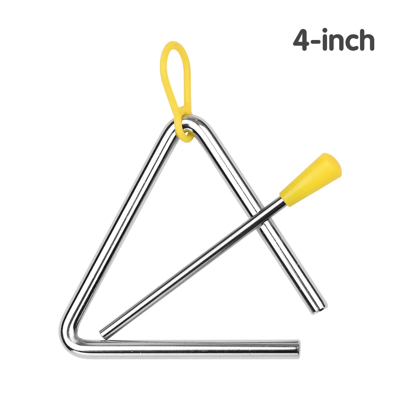Triângulo sino triangolo com metal mallet idiophone percussão de aço miúdo ritmo aprendizagem educação precoce instrumento musical - Image 1