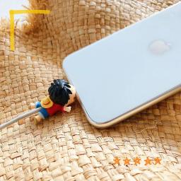 Anime Cable Bite Protector para iPhone, USB Cable Organizer, Luffy Zoro Winder, Brinquedos Kawaii, Presente das crianças, 1 Pc - Image 6