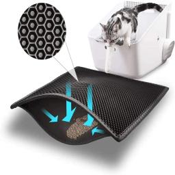 Tapete anti-voador respirável do toalete do gato, Desodorante Absorvente, Anti-splash Cat Scratching, Tapete de lixo de gato - Image 1
