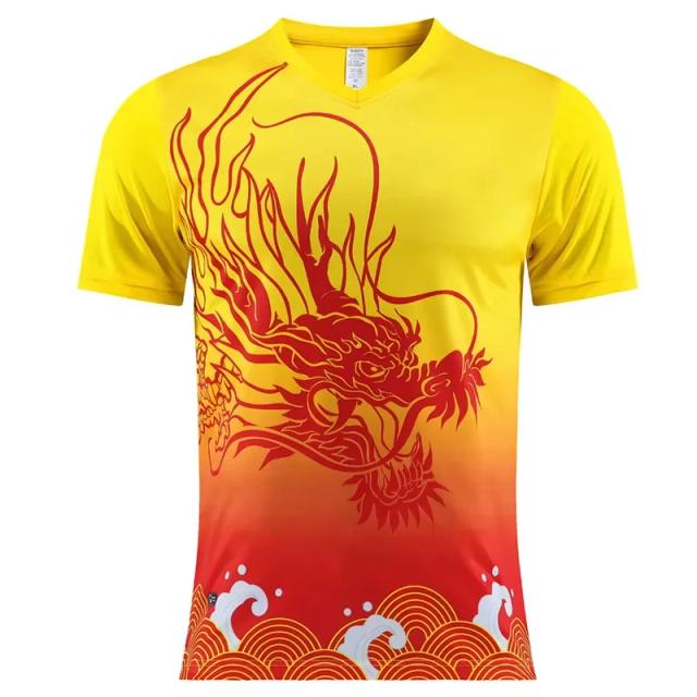 Camisa de Tênis de Mesa Unissex para Treinamento Fitness Manga Curta