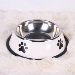 1pc de aço inoxidável tigela para animais de estimação tigela de comida para cães multi-especificação anti-queda tigela de comida tigela de alimentação para animais de estimação suprimentos - Image 5