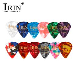 IRIN-Palhetas de guitarra coloridas, Plectrum Celulóide, Ukulele, Baixo Elétrico, Peças e Acessórios, Random Color, 0,71mm, 100pcs - Image 1