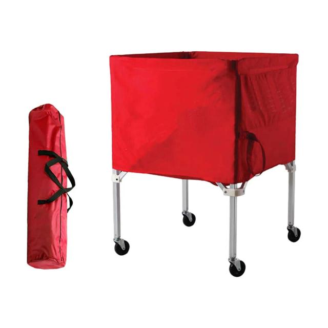 Carro Porta-Bolas Multiuso para Armazenamento de Vôlei, Futebol, Tênis e Basquete - Ideal para Uso Interno e Externo em Ginásios